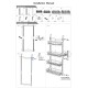 4 Tiers Kitchen Bathroom Pantry Over The Door Hanging Organizer Adjustable Baskets Storage Rack Shampoo Conditioner Body Wash Shelf